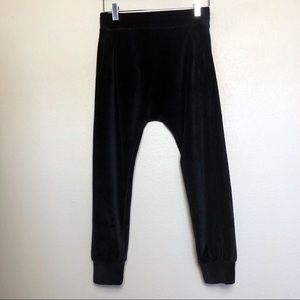 AG Adriano Goldschmied Girls Black Velour Joggers